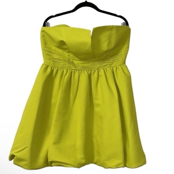 NWT Sachin & Babi Bubble Hem Split Corset Neon
Green Strapless Mini-B4/5 - Picture 6 of 10